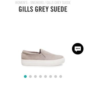 Steve Madden Gills Grey Suede Sneakers